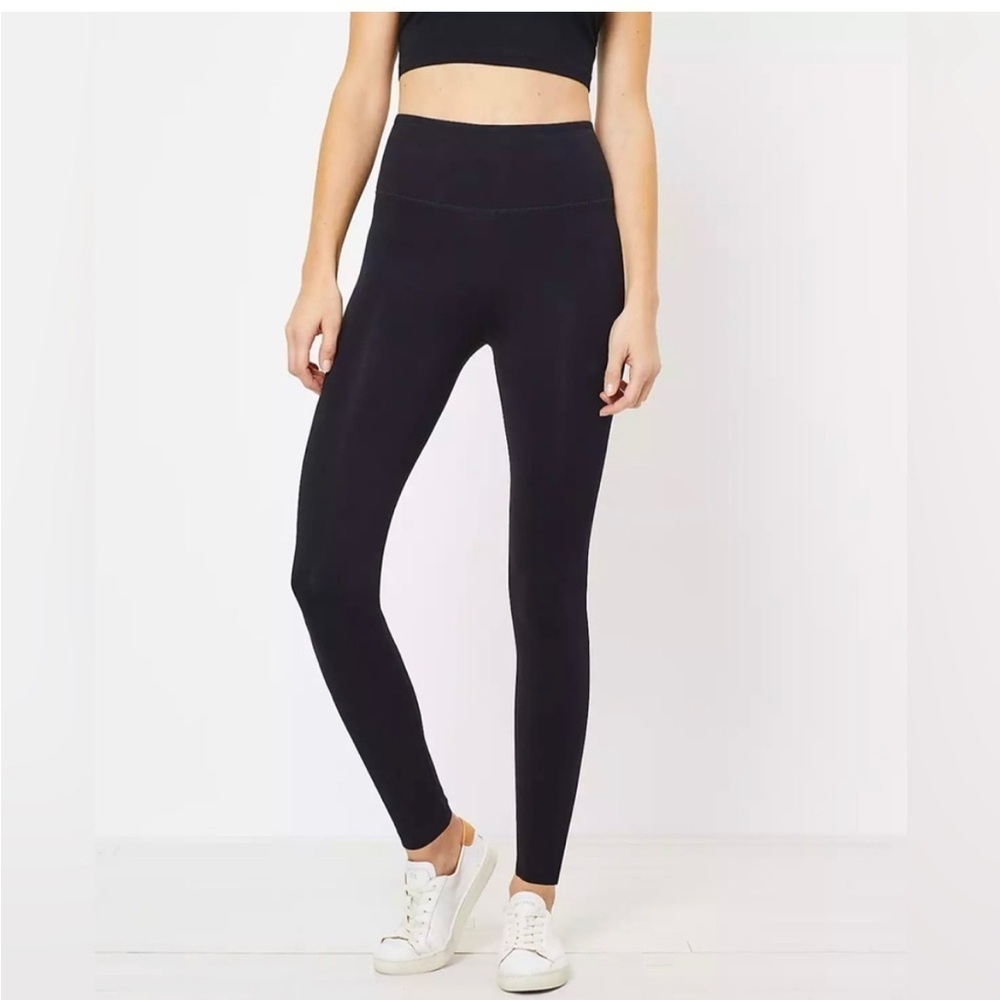 Lou & Grey High Rise Essential Classic Black Leggings Size S Soft Comfy